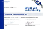 Residentie Schoonmaak - Certificaat